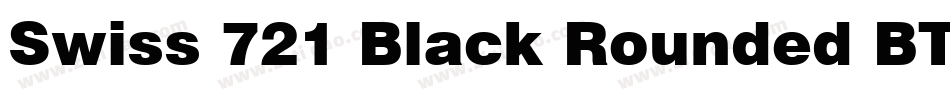Swiss 721 Black Rounded BT字体转换